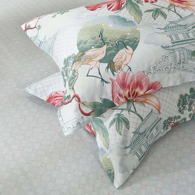 富安娜（FUANNA）纯棉四件套/诺微花妍 被套203*229cm 3kg