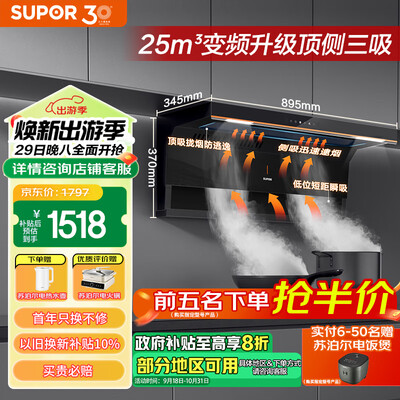 苏泊尔油烟机侧吸好还是顶吸好（苏泊尔 DL35 双腔拢烟抽油烟机大吸力油烟机质量烂不烂）-图片5