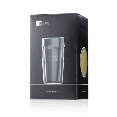 小罐茶  双层玻璃茶杯 320ml 晨露杯