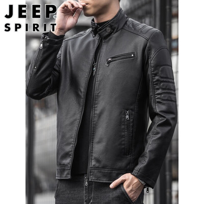 jeep男装夹克怎么样（JEEP SPIRIT 2024 男士真皮夹克 咖啡 3XL男士皮夹克到底如何,值得入手吗）-图片1