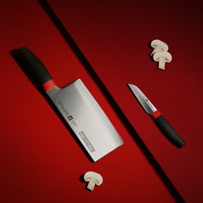双立人ZWILLING Now S系列中片蔬果刀具红黑色 ZW-K320 2件套/54380-008-722