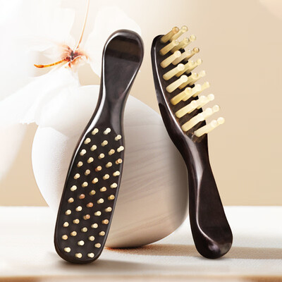 黑牛角的梳子好还是檀木的好(采药师 黑檀曲柄梳 49针牛角梳靠谱吗,揭秘内幕)-图片2