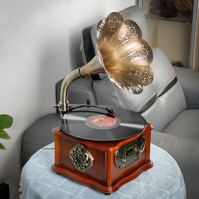 名伶留声机怎么样(名伶MJ209复古留声机蓝牙金属唱臂黑胶唱片机值得手入吗)