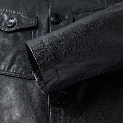 罗蒙的皮衣质量怎么样(罗蒙 ROMON 山羊皮男士皮衣 黑色 175男士皮夹克怎么样)-图片3