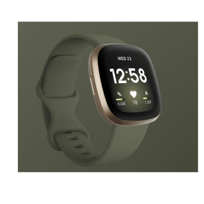 Fitbit Versa 3 男女健康智能手表 运动手表 触摸屏 GPS 心率监测 新款紫色