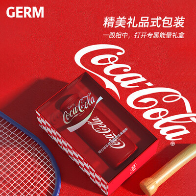 格沵（germ）可口可乐联名款元气保温杯370mL GPA-2131VP-CCWB(白) 