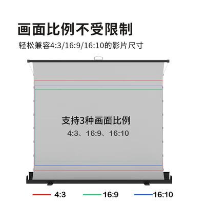 oley和艾瑞尔幕布（艾瑞尔 80英寸金属便携拉线幕布激光电视到底如何,值得入手吗）-图片1