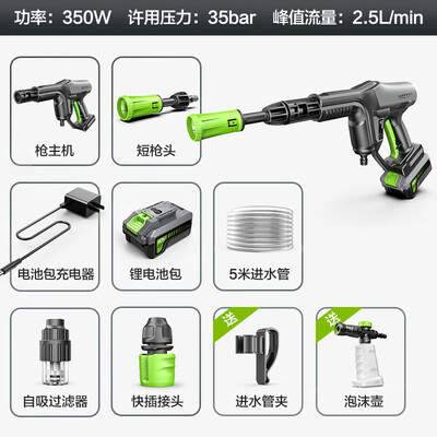 洗车机普通水枪和高压水枪区别（绿田B4无线洗车机高压水枪体验效果好吗）-图片2