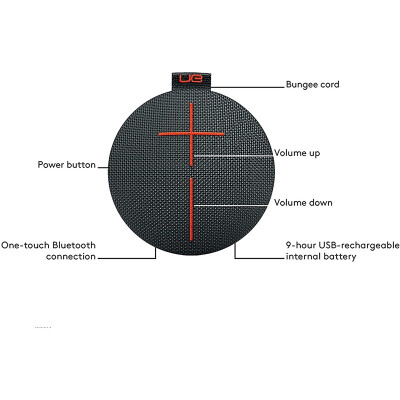 UE Roll Volcano 无线便携蓝牙音箱 音响 扬声器 IPX7防水 户外音响