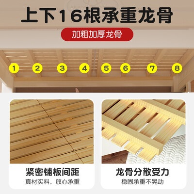 聚福财儿童床 双层实木上下铺 柜梯款质量如何（聚福财儿童床怎么样）-图片6