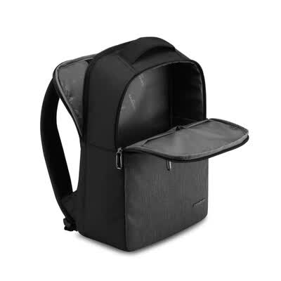 新秀丽Samsonite 双肩包电脑包男士休闲双肩背包抗菌收纳袋背包 TR1*08106 深灰色