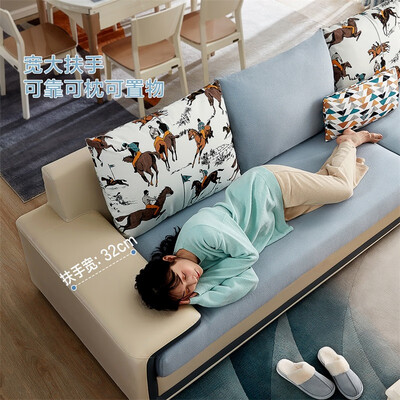 全友家居现代简约L型布艺沙发家用科技布带贵妃位沙发家具102085c值得手入吗（全友布艺沙发怎么样）-图片2