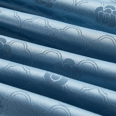 路易卡罗（Louis Kellog）柔丝缎提花四件套 威尼斯 蓝 LK-6311