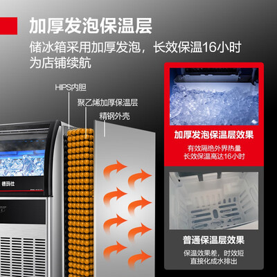 德玛仕制冰机 GS-60商用自动冰块机靠谱吗,揭秘内幕(德玛仕制冰机怎么调冰的厚度)-图片5