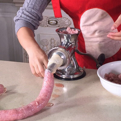 手动不锈钢绞肉机哪个牌子好（晶帆304不锈钢手摇绞肉机 家用料理机手动绞肉机靠谱吗,揭秘内幕）-图片1