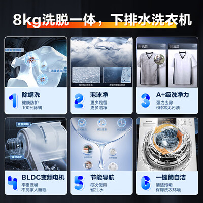 松下XQG80-3GQE2滚筒洗衣机靠谱吗,揭秘内幕(松下XQG80-3GQE2滚筒洗衣机质量如何)