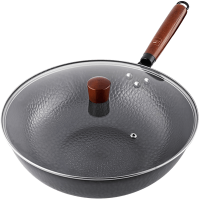 康宁 精铁锤纹系列炒锅32cm (带盖) WK-CW32T/KZ/JY