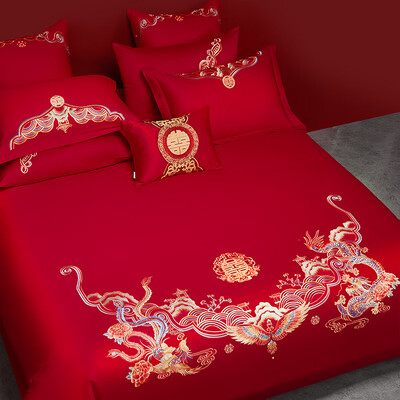结婚用龙凤呈祥的床单好吗（博洋结婚六件套 祥龙瑞凤 1.8米婚床四件套怎么样）