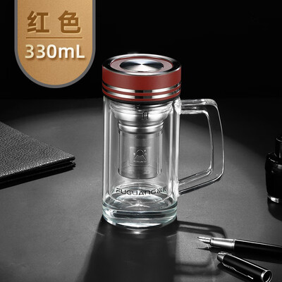 富光 盛宇双层玻璃办公杯（流通款）330ML G2035-sj-330b