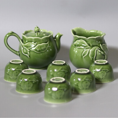 乾唐轩 新石榴茶具 壶260ml / 茶海310ml / 杯50ml （1壶6杯+茶海）