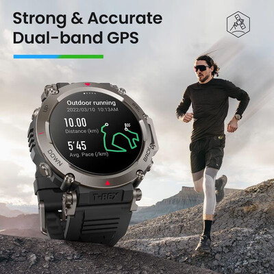 Amazfit 跃我GT-Rex Ultra智能手表 双频GPS户外运动探险手表 防泥防水 离线地图