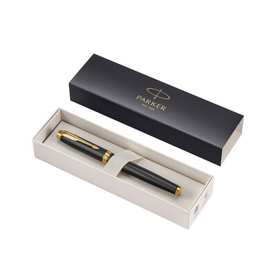 派克（PARKER）IM理性黑金夹墨水笔