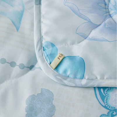 富安娜（FUANNA）水洗印花夏被-浅月馨语 152*210cm