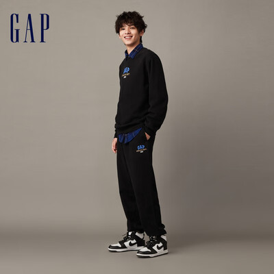 Gap 欧阳娜娜同款LOGO抓绒卫衣黑色怎么样（gap卫衣质量怎么样）-图片2