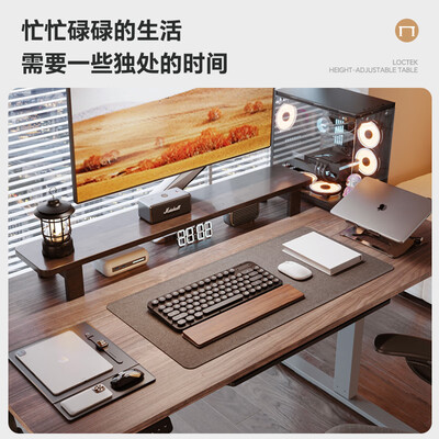 乐歌升降桌e1 e2 e3的区别(乐歌 E2 电动升降桌 灰胡桃木色升降电脑桌是否值得入手)