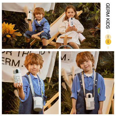 格沵（germ）米奇系列智能儿童保温杯500mL GCA-2119VP-MKW（优雅白）