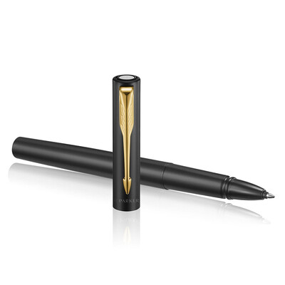 派克（PARKER）派克威雅XL经典黑金夹宝珠笔+笔袋礼盒套装