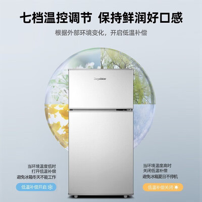 荣事达30A116迷你双门冰箱银色怎么样（荣事达冰箱1234567哪个冷）-图片1