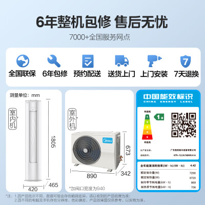 美的 KFR-72LW 3匹新风立式空调质量如何（美的立式空调两侧网怎么拆装）-图片2