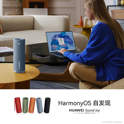 华为Sound Joy 便携式智能蓝牙音箱 电脑音响 两台组建立体声 26小时长续航户外音箱