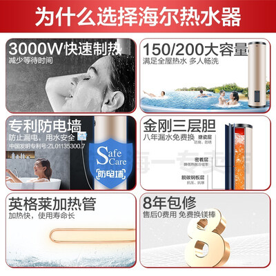 海尔中央热水器怎么样（海尔电热水器200L3000W速热中央热水器好不好）-图片6