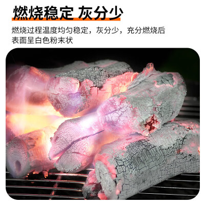 尚烤佳（Suncojia） 烧烤碳 无烟果木炭 烧烤燃料 取暖木碳 烧烤炭 吸甲醛木炭 7斤