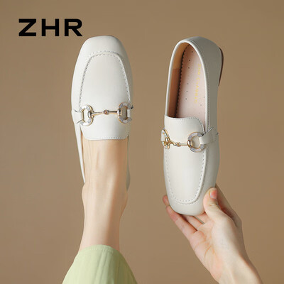 ZHR春夏新款真牛皮平底女鞋真皮鞋怎么样（真皮鞋子质量怎么样）