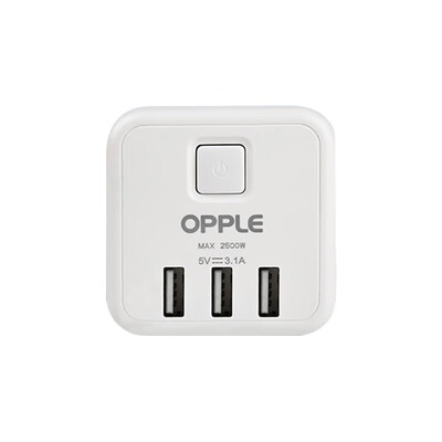 欧普 OPPLE C1502 10A 250V～ 总开关四个五孔三个USB