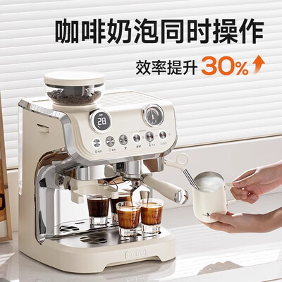 雪特朗咖啡机怎么样（雪特朗 STELANG 517ED双锅炉咖啡机磨豆机好不好）