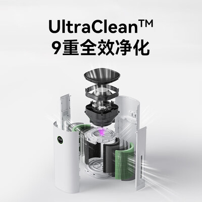 华为智选720空气净化器3 真分解式除甲醛 除菌除异味过敏原 甲醛PM2.5双数显 装修家用