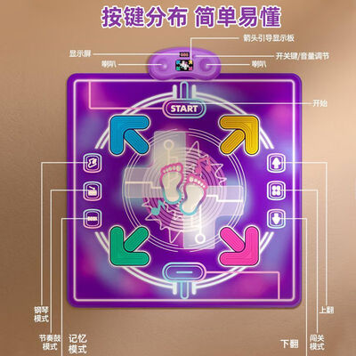 翎喏欧塞奇音乐跳舞毯儿童健身电池充电款蓝牙版体验效果好吗(翎喏欧塞奇音乐跳舞毯儿童健身电池充电款蓝牙版值得手入吗)-图片3