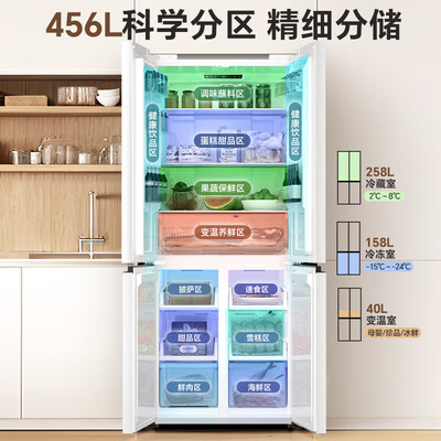 澳柯玛 BCD-456WPHXZ 456升四门冰箱怎么样（澳柯玛冰箱突然不制冷了是怎么回事）