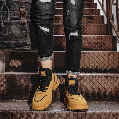 华耐马丁靴怎么样（华诺德41码黄色马丁靴男男士马丁靴评测说真相）