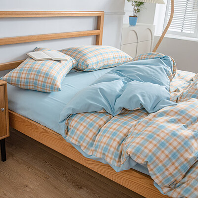 無印良品 水洗色织提花四件套斐乐生活 200*230cm MUJI-TJ23-11