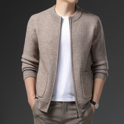 杜宾爵 男士羊绒衫 驼色 165/M 立领开衫拉链毛衣是否值得入手（杜宾爵 男士羊绒衫 驼色 165/M 立领开衫拉链毛衣体验效果好吗）