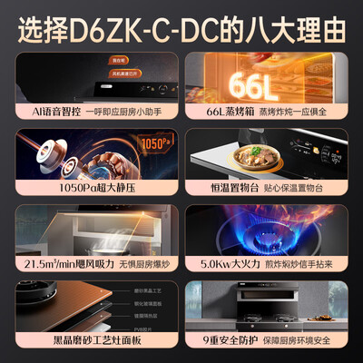 亿田集成灶d5zk怎么样(亿田D6ZK-C-DC集成灶蒸烤一体燃气灶油烟机质量如何)-图片1