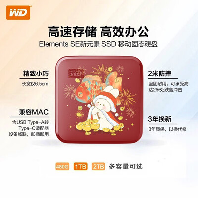 西部数据WD 1TB移动固态硬盘Elements SE到底如何,值得入手吗（西部数据移动固态硬盘怎么样）-图片1