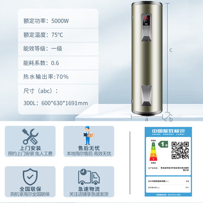 海尔电热水器对比（海尔电热水器300升速热ES300F中央热水器值得手入吗）-图片3
