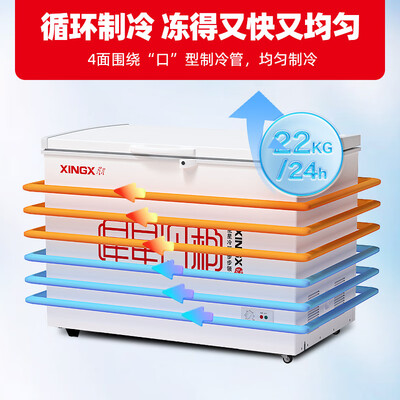 星星冰柜305升BD/BC-305E体验效果好吗（星星冰柜怎么调温度）-图片6