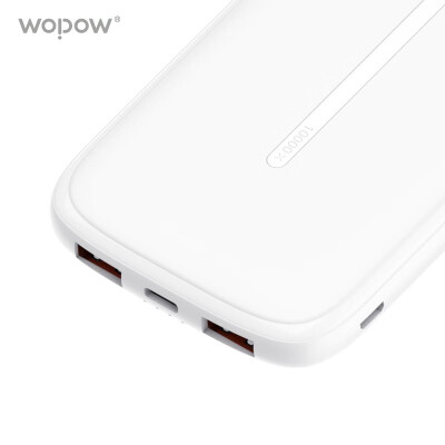 沃品（WOPOW）移动电源双USB输出超薄小巧  白色 L07